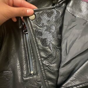 Vigoss black leather jacket